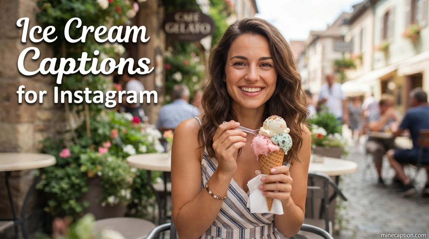 Ice Cream Captions for Instagram