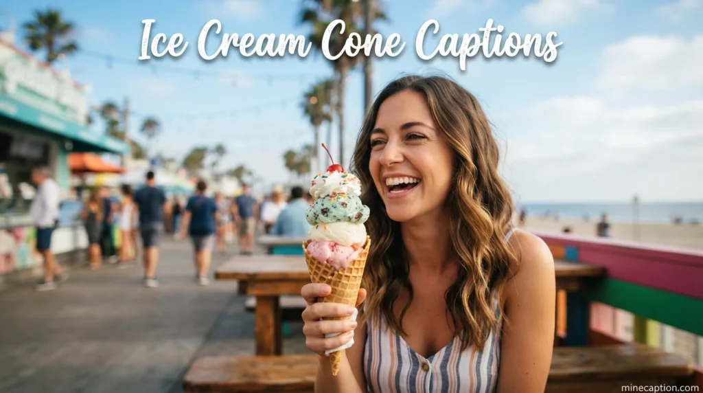 Ice Cream Cone Captions