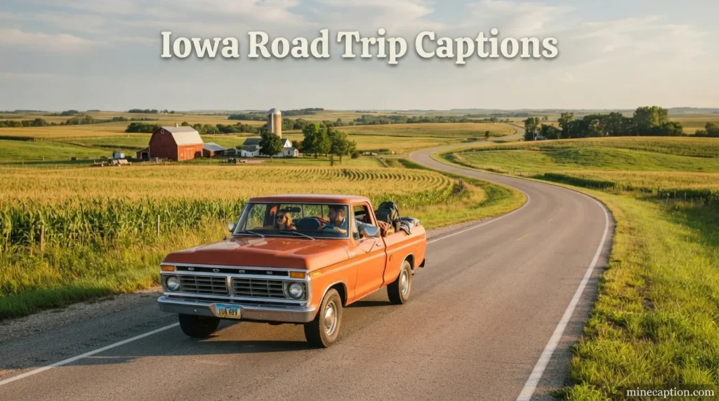Iowa Road Trip Captions