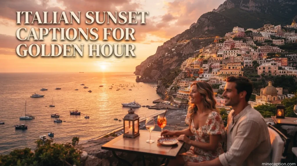 Italian Sunset Captions for Golden Hour