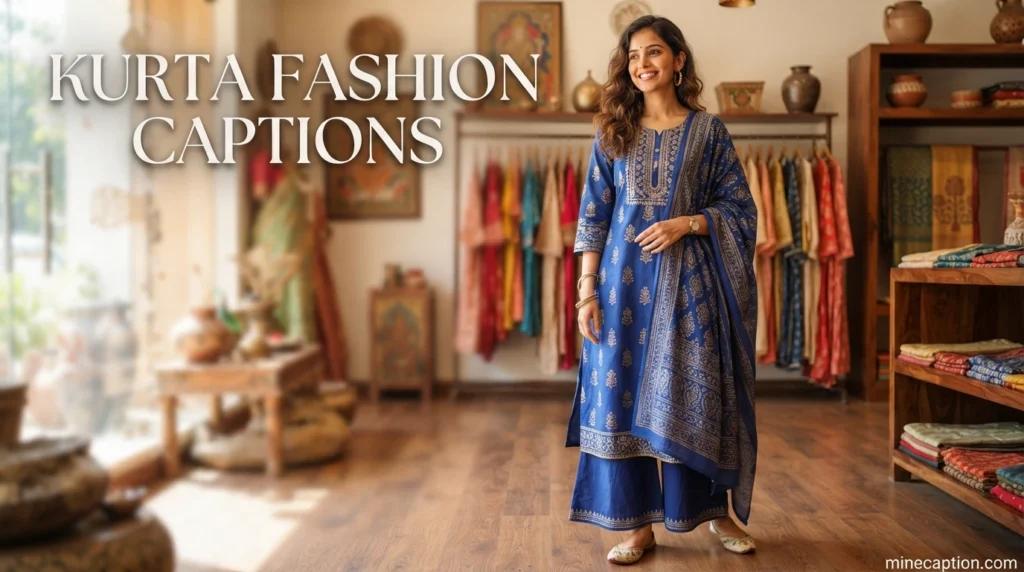 Kurta Fashion Captions