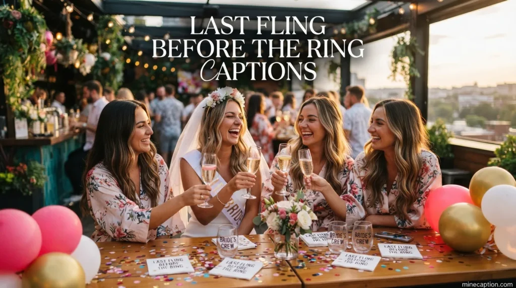 Last Fling Before the Ring Captions