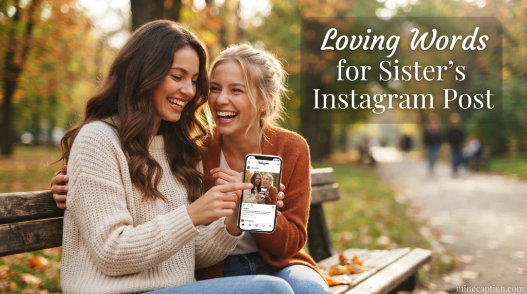 Loving Words for Sister's Instagram Post