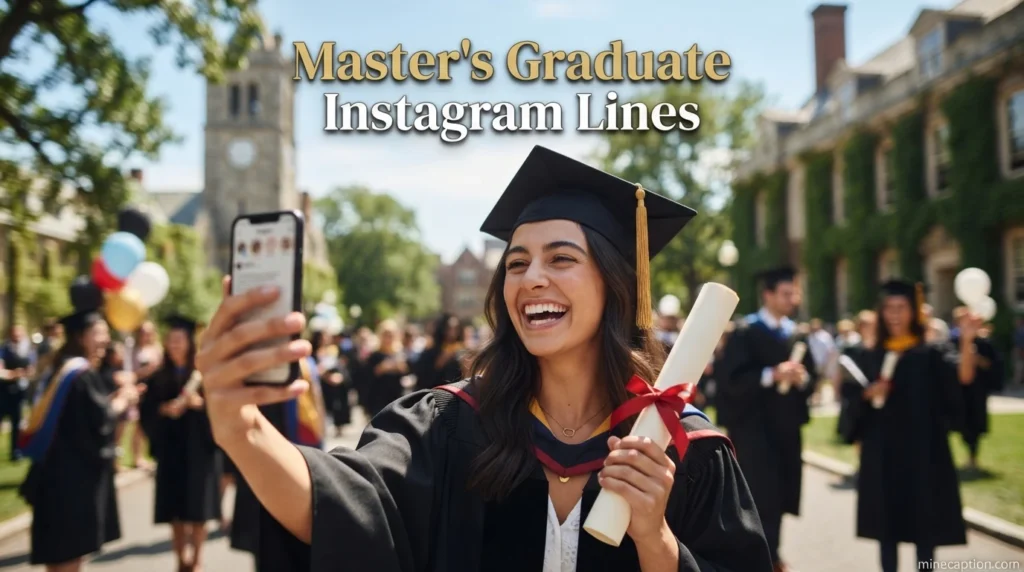 Master's Graduate Instagram Lines
