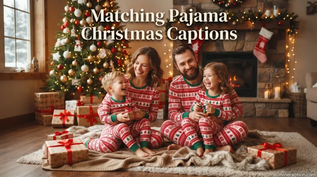 Matching Pajama Christmas Captions