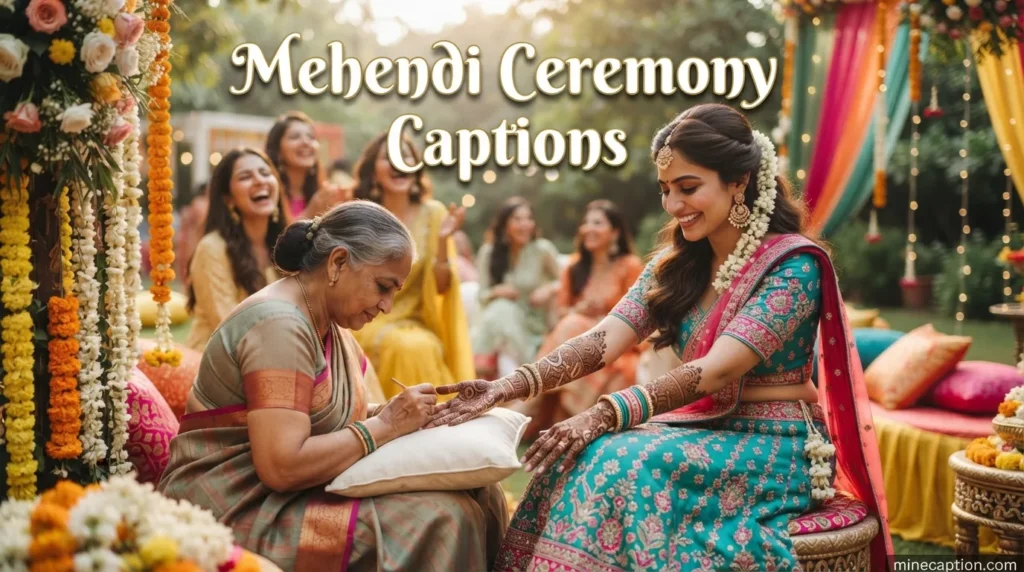 Mehendi Ceremony Captions