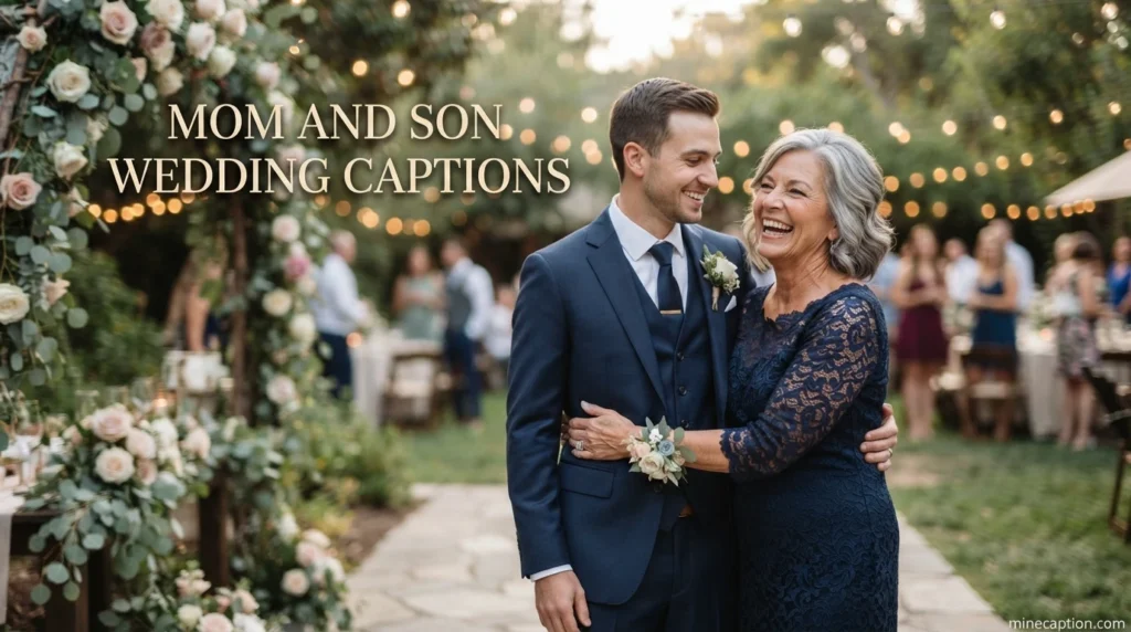 Mom and Son Wedding Captions