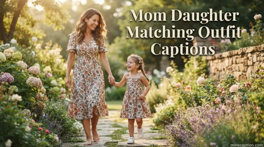 Mom Daughter Matching Outfit Captions