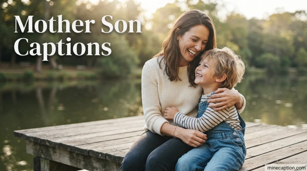 Mother Son Captions