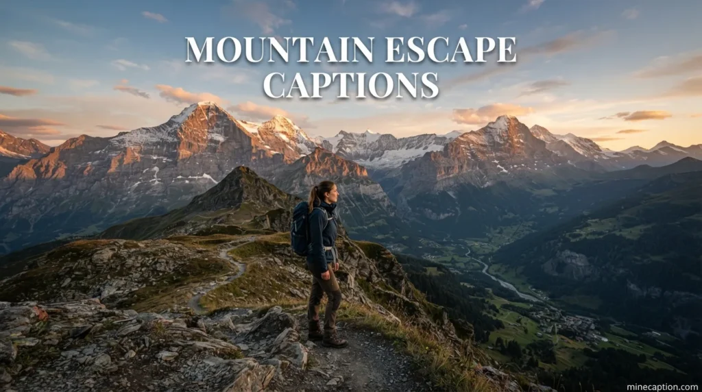 Mountain Escape Captions