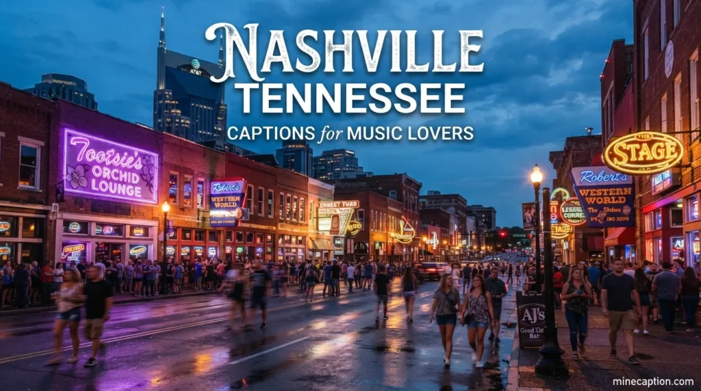 Nashville Tennessee Captions for Music Lovers