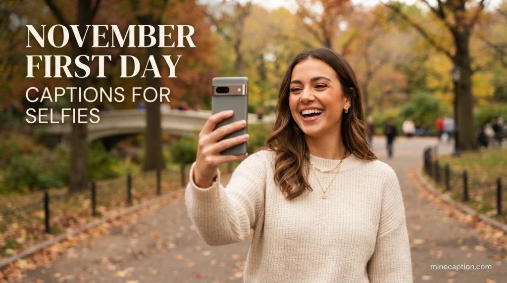 November First Day Captions for Selfies