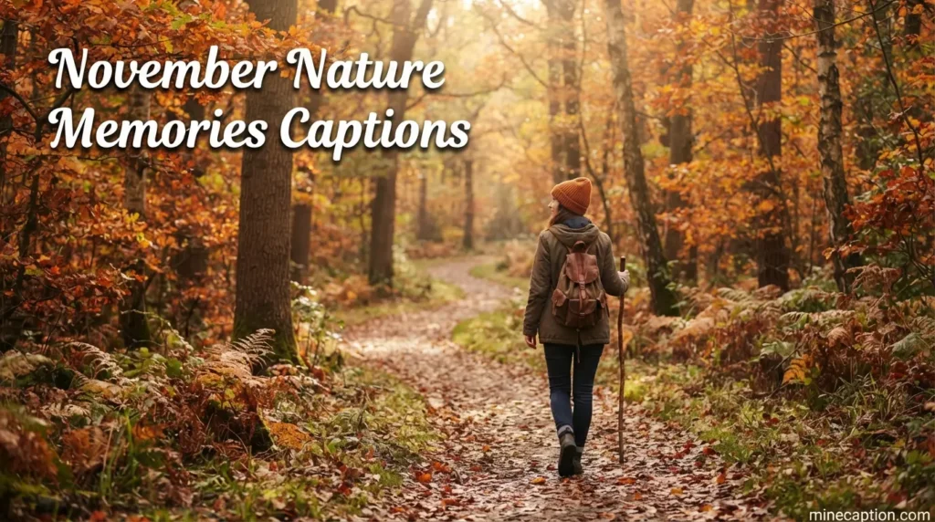 November Nature Memories Captions