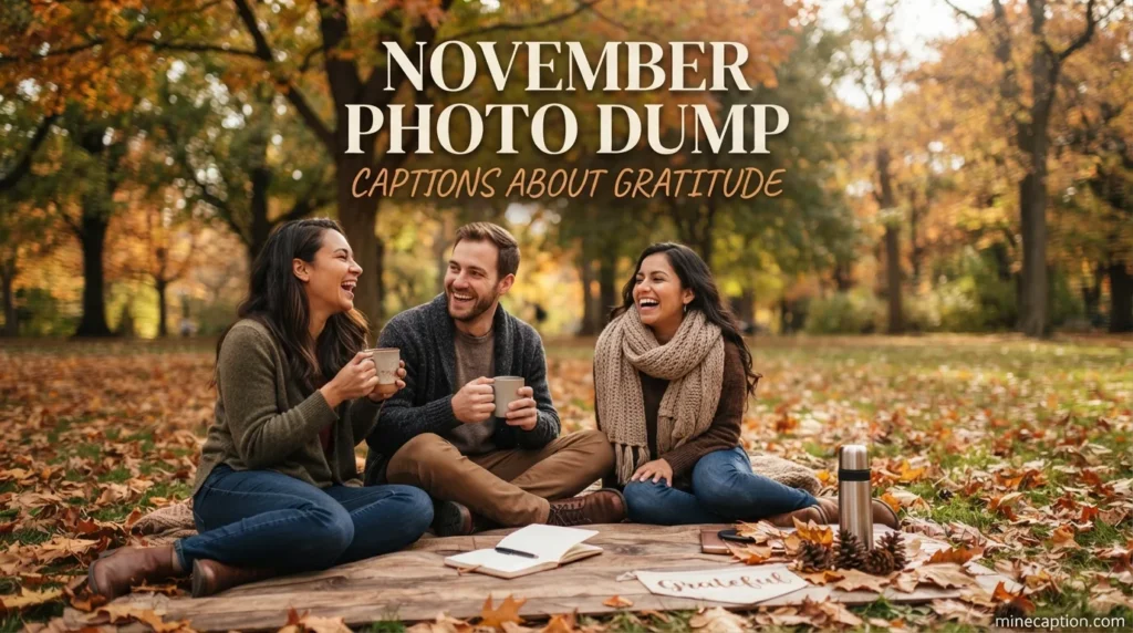 November Photo Dump Captions About Gratitude