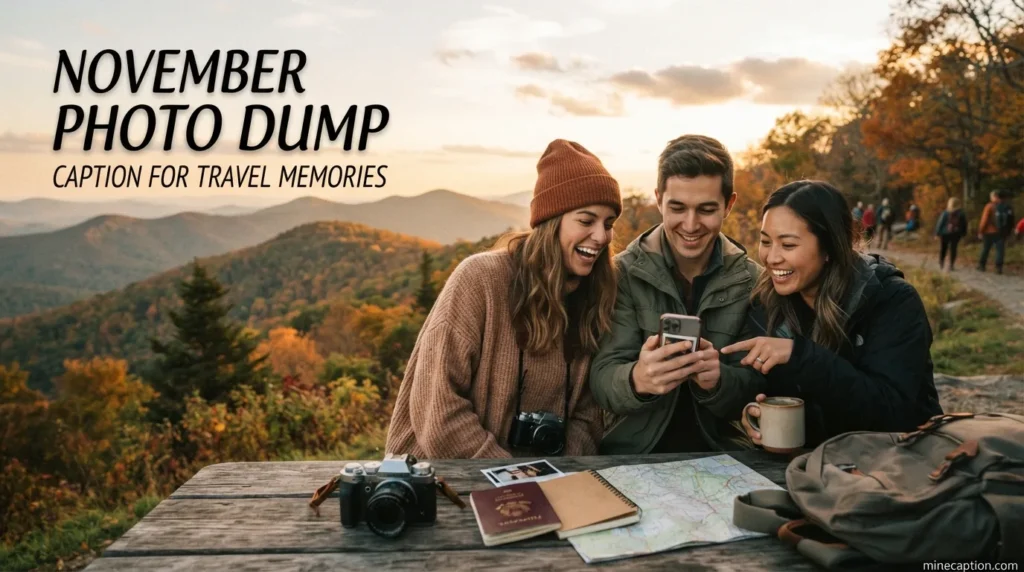 November Photo Dump Captions for Travel Memories