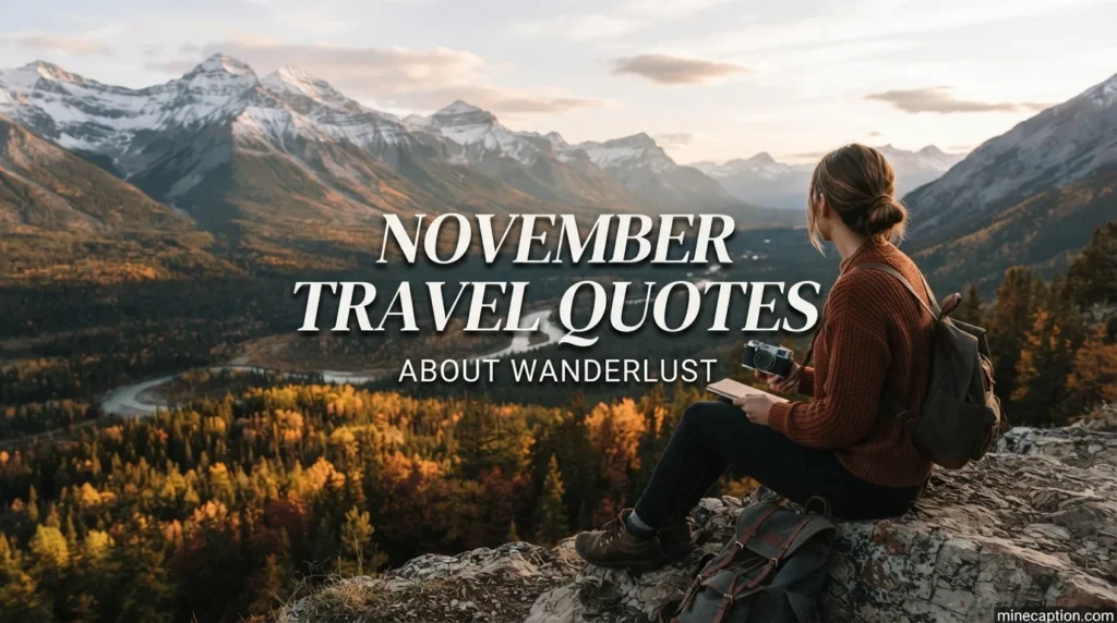 November Travel Quotes About Wanderlust