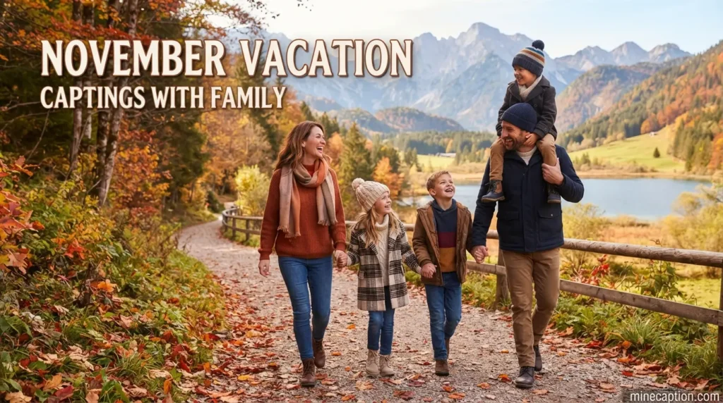 November Vacation Captions With Family