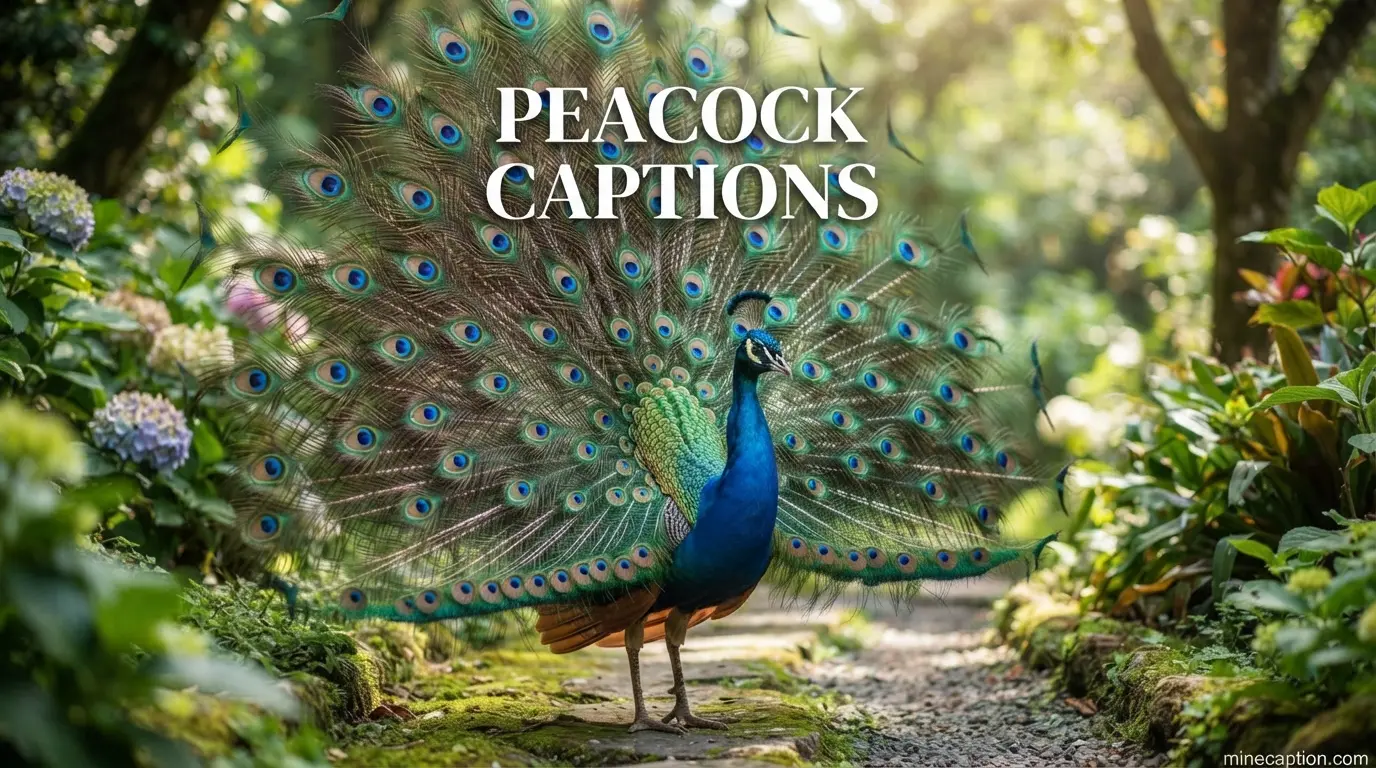 Peacock Captions