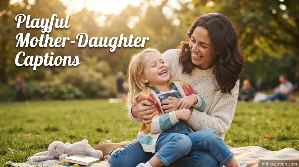 Playful Mother-Daughter Captions