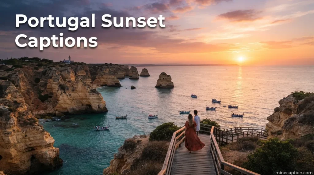 Portugal Sunset Captions