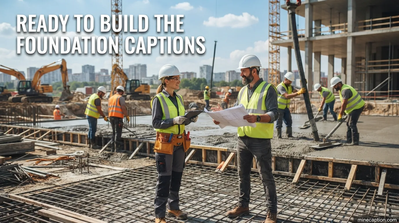 Ready to Build the Foundation Captions