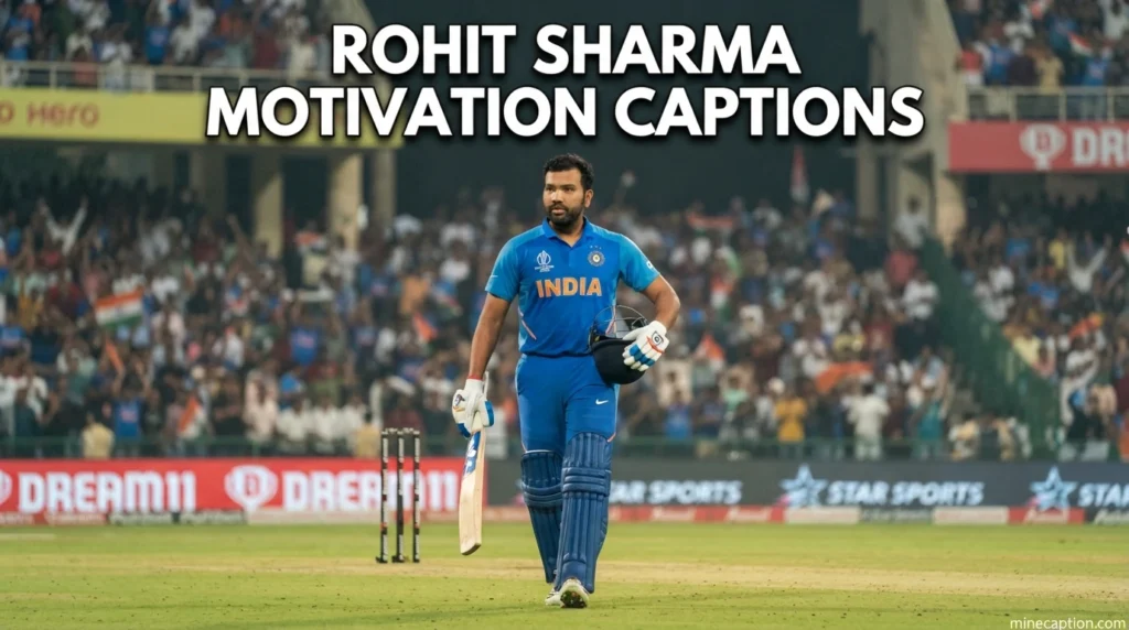 Rohit Sharma Motivation Captions