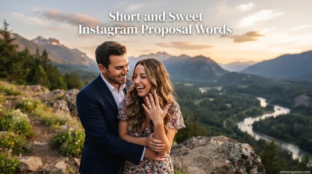 Short and Sweet Instagram Proposal Words