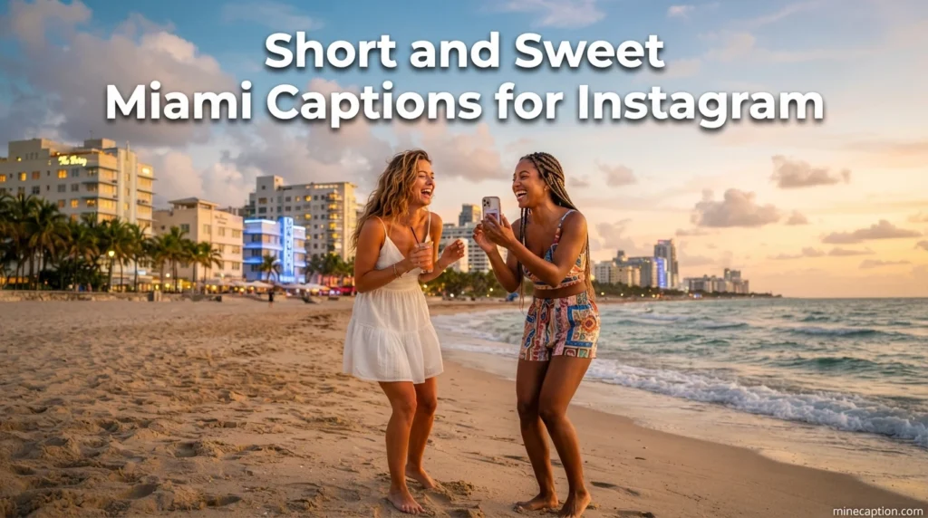 Short and Sweet Miami Captions for Instagram