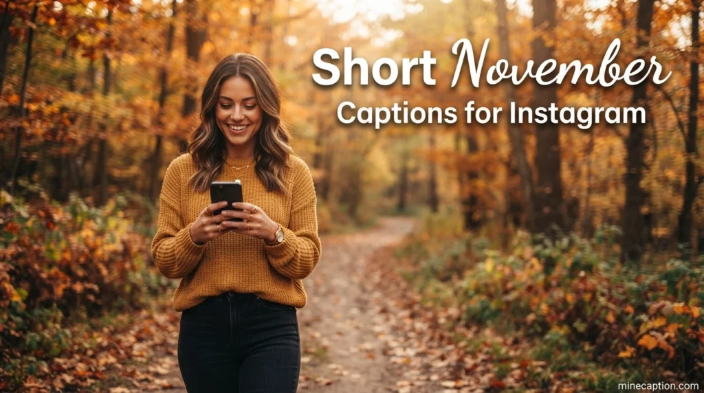 Short November Captions for Instagram