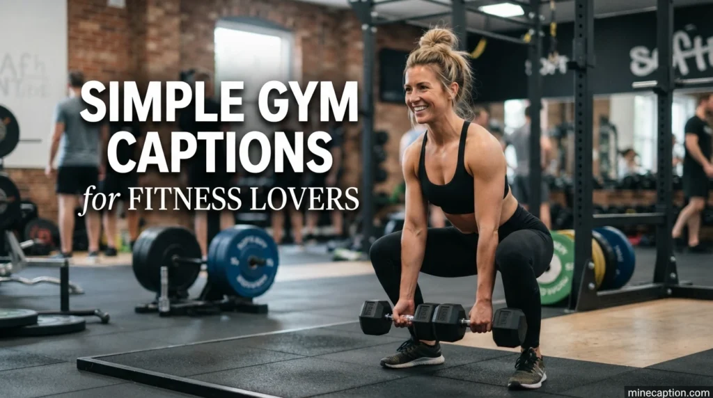 Simple Gym Captions for Fitness Lovers