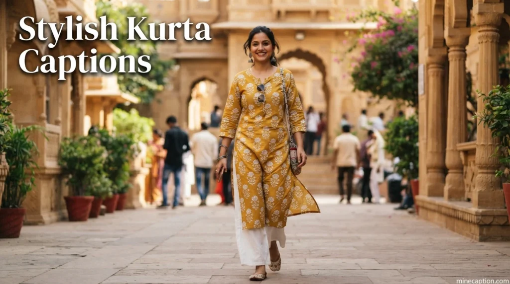 Stylish Kurta Captions