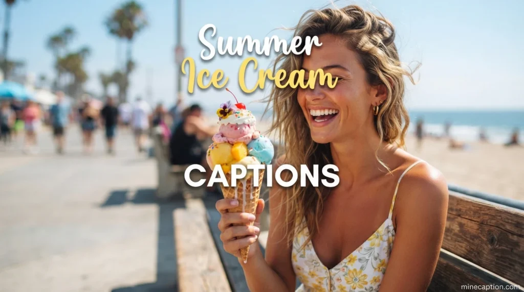 Summer Ice Cream Captions