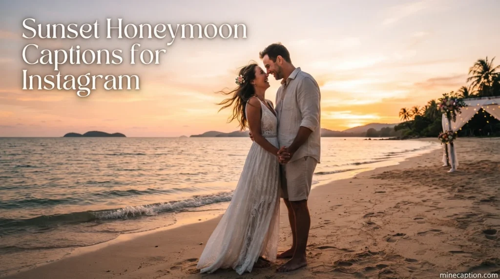 Sunset Honeymoon Captions for Instagram
