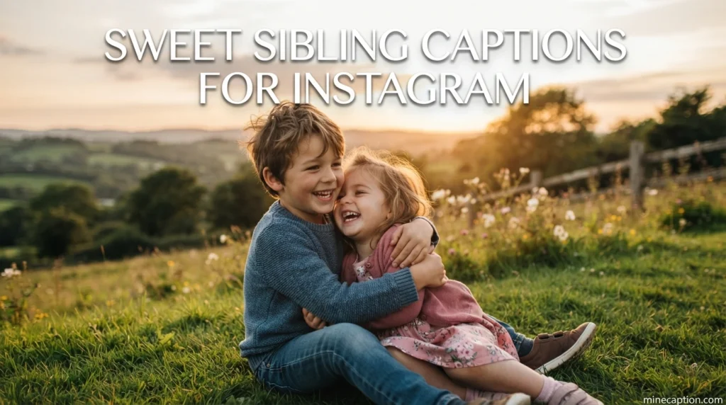 Sweet Sibling Captions for Instagram