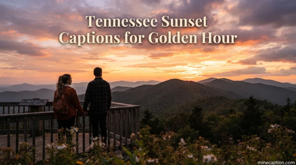 Tennessee Sunset Captions for Golden Hour