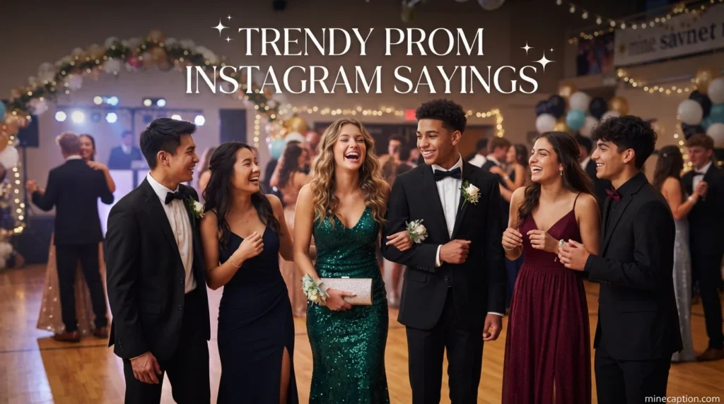 Trendy Prom Instagram Sayings