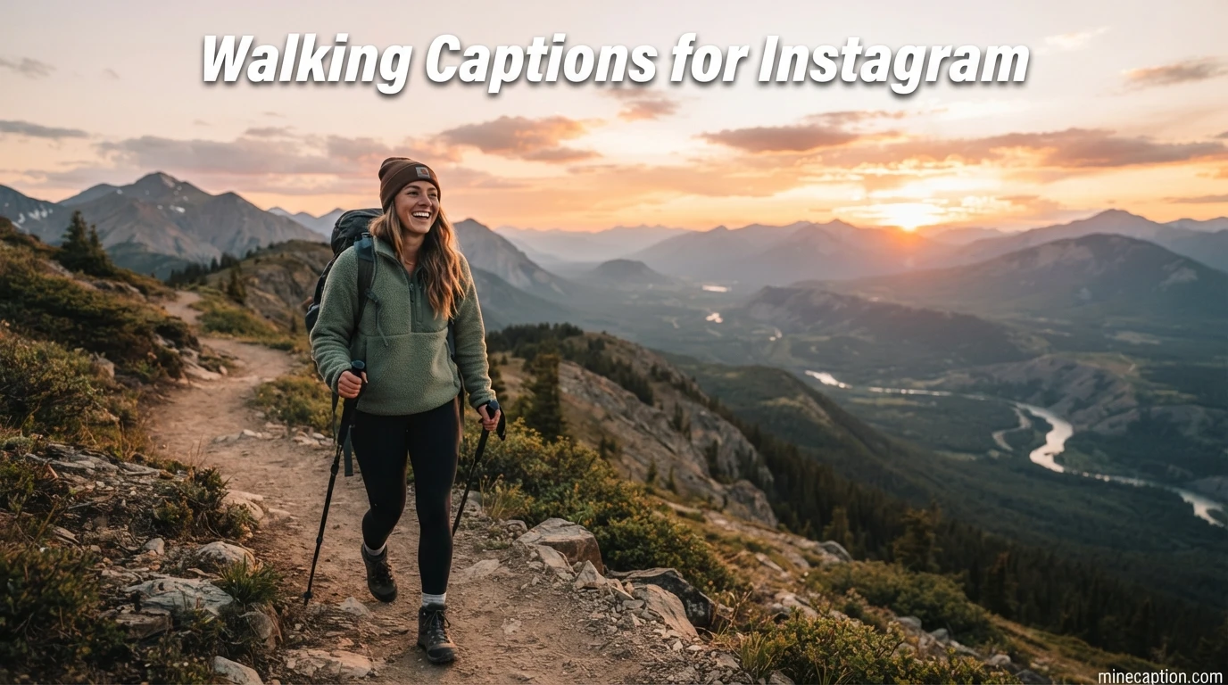 Walking Captions for Instagram