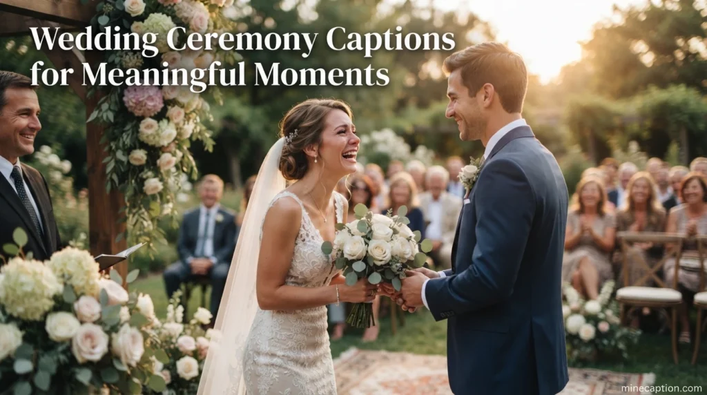 Wedding Ceremony Captions for Meaningful Moments